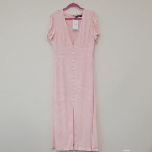 Chic Blush Midi Dress